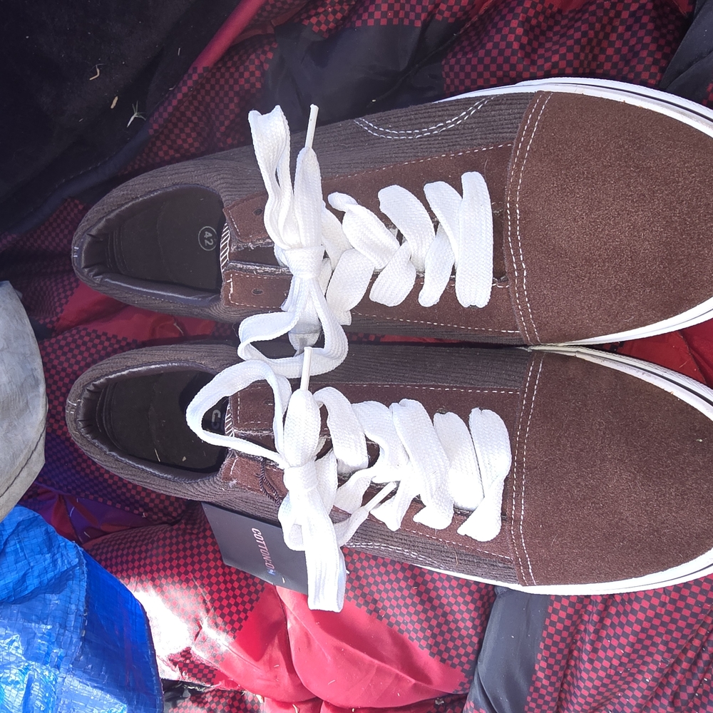 Brown Canvas Sneakers